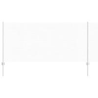 VidaXL Hek met paal zilver 1 x 10 m staal - thumbnail