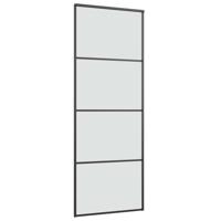 Schuifdeur met beslag 76x205 cm ESG-glas en aluminium - thumbnail
