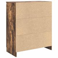 Dressoir met lade 71x35x84 cm spaanplaat gerookt eikenkleurig - thumbnail