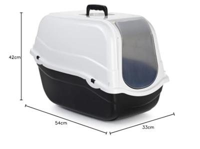 Romeo kattenbak wit / zwart Romeo kattenbak wit / zwart