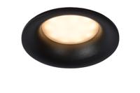 Lucide ZIVA - Inbouwspot Badkamer - Ø 8,4 cm - 1xGU10 - IP44 - Zwart - thumbnail