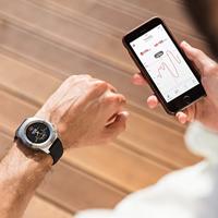 MyKronoz ZeTime Petite Elite Hybrid-smartwatch met mechanische wijzers en gekleurd touchscreen, zilver/Milanese - thumbnail