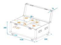 Roadinger ROADINGER Flightcase 4x LED THA-150F TheaterSpot - thumbnail