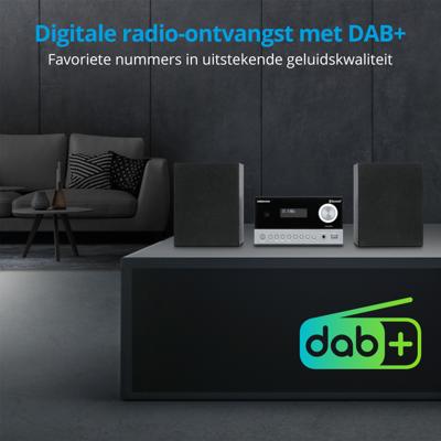 Mini HiFi-systeem - MEDION - DAB/PLL UKW - CD-speler - Bluetooth 5.3 - 2x15W RMS