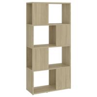 VidaXL Boekenkast/kamerscherm 60x24x124,5 cm bewerkt hout sonoma eiken - thumbnail