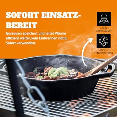 Petromax gietijzeren skillet 2 handvatten 20cm
