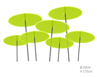 7 stuks! Zonnevangers Groen groot 175x20 cm Cazador Del Sol - Cazador del sol