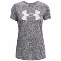 Dames-T-Shirt met Korte Mouwen Under Armour Tech Twist Grijs - Maat: S - thumbnail