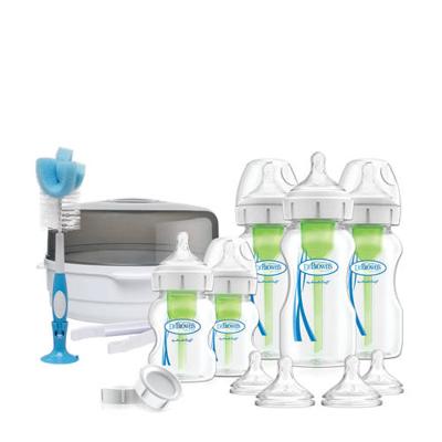 Dr. Brown's newborn Options+ anti-colic giftset fles brede hals Dr. Brown's newborn Options+ anti-colic giftset fles brede hals