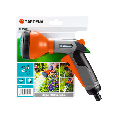 GARDENA classic multifunctionele broes (grijs/oranje, 18313-20)