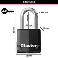 Sleutelslot Master Lock (3 Stuks) - thumbnail