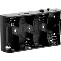 Koppeling met 4 batterijen C (LR14), met drukcontacten - thumbnail