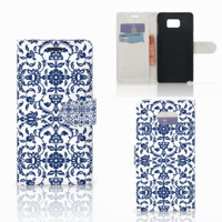 Samsung Galaxy Note 5 Hoesje Flower Blue - thumbnail