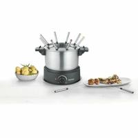 SEVERIN FO2473 Elektrische fondue 8 personen met uitneembare RVS pan, Inbegrepen: Spatscherm en 8 vorken - thumbnail