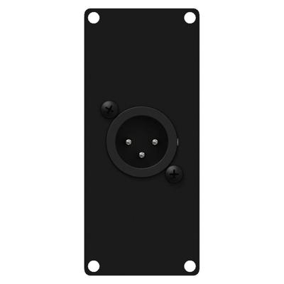 Caymon CASY122/B 1x XLR male naar terminal plaatje 1 space Caymon CASY122/B 1x XLR male naar terminal plaatje 1 space