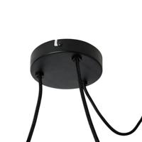 QAZQA Japandi hanglamp wit zijden 30cm 3-lichts - Plu - thumbnail