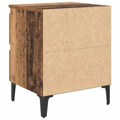 Nachtkastje 2 pcs Oud hout 40 x 35 x 50 cm Bewerkt hout