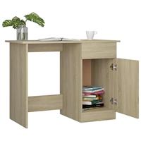 Bureau 100x50x76 cm bewerkt hout sonoma eikenkleurig - thumbnail