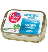 Pleniday Sardines naturel zoutarm bio (115 gr) - thumbnail