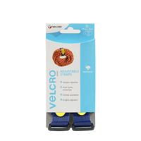 VELCRO® VEL-EC60327 Klittenband Met riem Haak- en lusdeel (l x b) 920 mm x 25 mm Blauw 2 stuk(s) - thumbnail