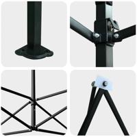 Kas met dak Groen 290 x 430 x 315 cm Staal - thumbnail