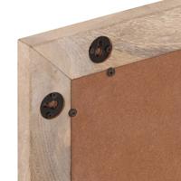 Badkamerspiegel 50x70 cm massief mangohout en glas - thumbnail