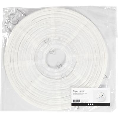 Creativ Company Rijstpapier lamp wit druppel, 27cm