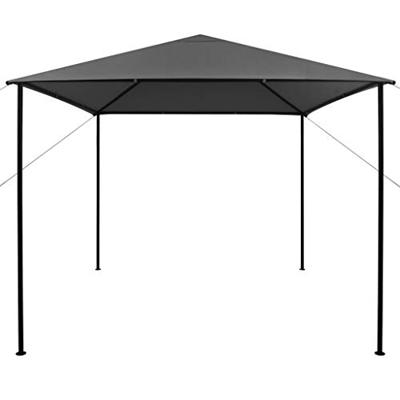 Prieel 180 g/m 3x3 m stof en staal antraciet Prieel 180 g/m 3x3 m stof en staal antraciet