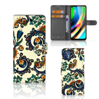 Wallet Case Motorola Moto G9 Plus Barok Flower - thumbnail