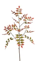 Pure Royal kunsttak rhus typhina 130cm groen, rood - thumbnail