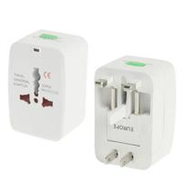 All-in-1 (EU + AU + UK + Amerikaanse Plug) wereld universele reizen Adaptor(White) - thumbnail