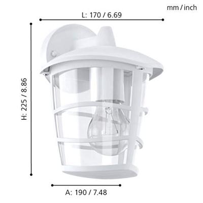 Eglo Witte buitenlampAloria - 93095