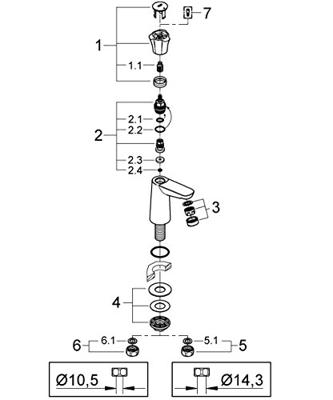 Grohe Costa L Toiletkraan Hoog Chroom