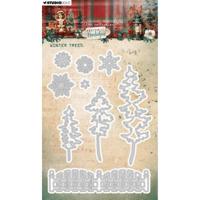 Studio Light • festive nostalgia cutting die winter trees - thumbnail