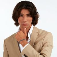 Maserati JM523AVD33 Roestvrij staal 21,5 cm Heren armband - thumbnail