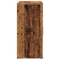 Dressoir 80x33x70 cm bewerkt hout oud houtkleurig - thumbnail