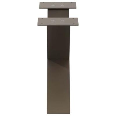 Salontafelpoten 2 st X-vormig 50x(30-31) cm staal naturel