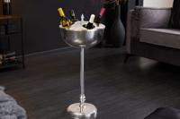 Decoratieve wijnkoeler VINO 80cm zilveren handgemaakte metalen flessenkoeler champagnekoeler - 41690 - thumbnail