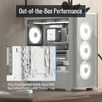 Aerocool D501A Midi Tower Zwart - thumbnail