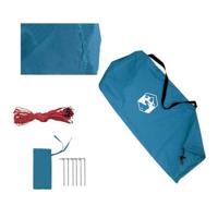 Kampeerluifel waterdicht 420x440 cm blauw - thumbnail