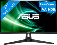 ASUS TUF Gaming VG27WQ1B gebogen gamingmonitor - 27 inch WQHD (2560x1440), 165 Hz (boven 144 Hz), extreem lage bewegingsonscherpte, adaptieve synchronisatie, FreeSync Premium, 1 ms (MPRT), HDR10 - thumbnail