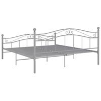 Bedframe metaal grijs 140x200 cm - thumbnail