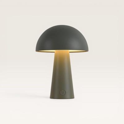 LED Tafellamp Arvento verde oliva - Groene, oplaadbare paddenstoel lamp voor binnen en buiten, met geïntegreerde dimmer