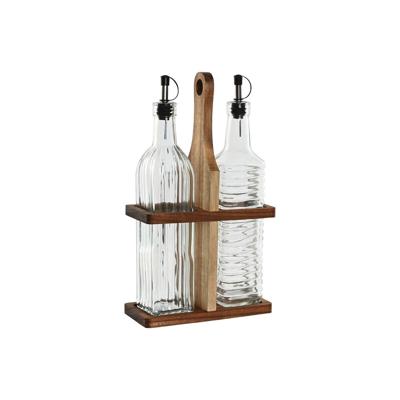 Olie en azijnset Home ESPRIT Natuurlijk Kristal Acacia 500 ml 17,3 x 8 x 30,3 cm