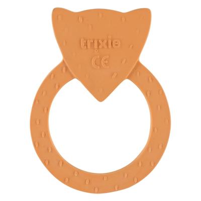 Trixie natuurlijk rubber ronde bijtring - mr. fox Trixie natuurlijk rubber ronde bijtring - mr. fox