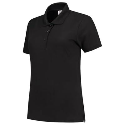 Tricorp Casual 201006 Dames fitted poloshirt Zwart maat XL