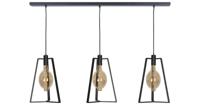 Ztahl design hanglamp Trevi 3L - zwart - thumbnail