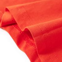 Kindershirt met lange mouwen voetbaldoelprint 128 feloranje - thumbnail