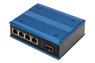 Digitus DN-651135 DN-651135 Industrial Ethernet Switch 4 + 1 poorten 10 / 100 / 1000 MBit/s PoE-functie