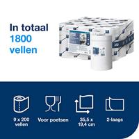 Poetspapier tork m3 advanced 2laags 200 vel wit - thumbnail